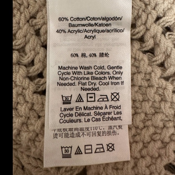 NWOT DKNY Jeans Beige Knit Sleeveless Top - Picture 7 of 7